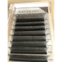 Готовые пучки для наращивания ресниц 3D W-Shape Nagaraku  изгиб С толщина 0.07 микс от 8 мм до 14 мм