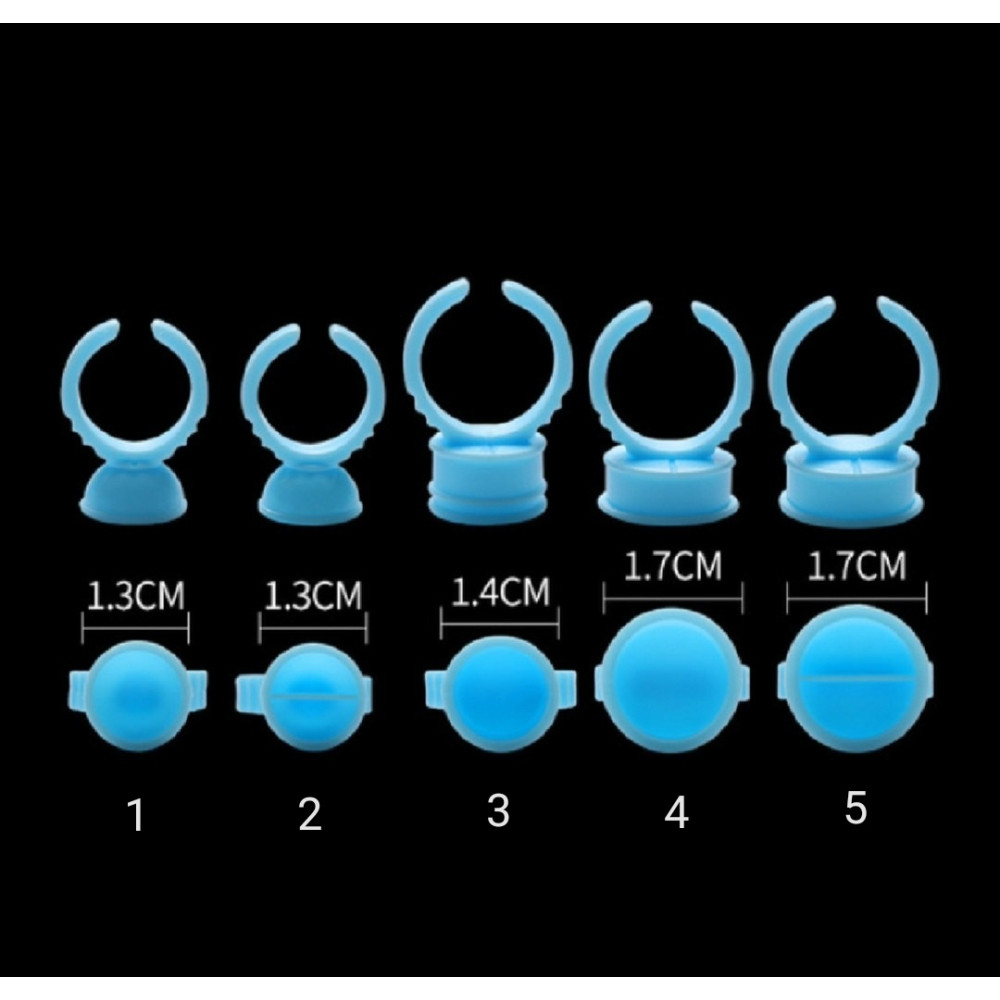 Кольцо голубое 1,7см (4)