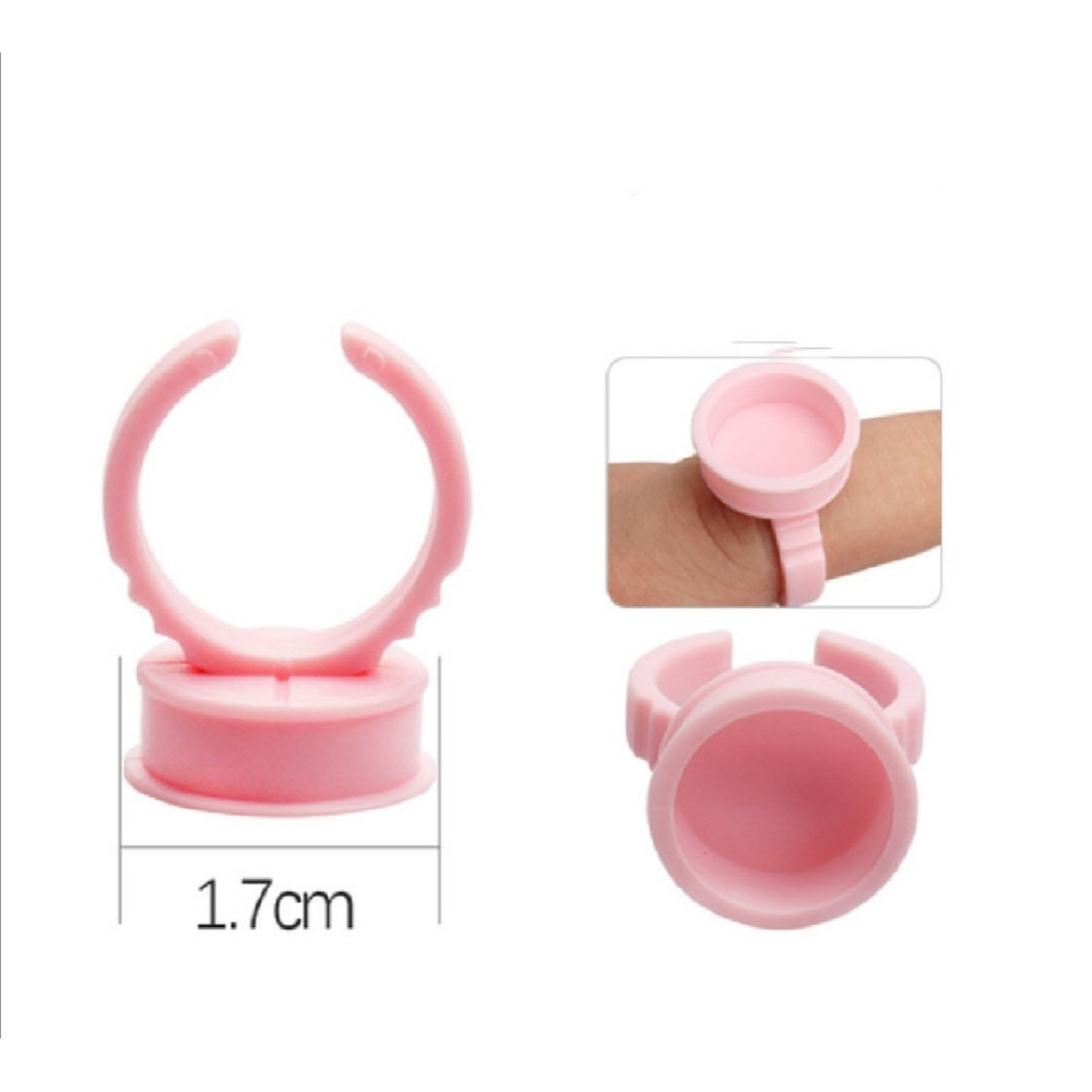 Кольцо розовое -1.3см (5)