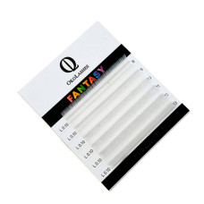 Ресницы OkoLashes Fantasy mini Mix 7-12 mm Белые, изгиб С, толщина 0.07